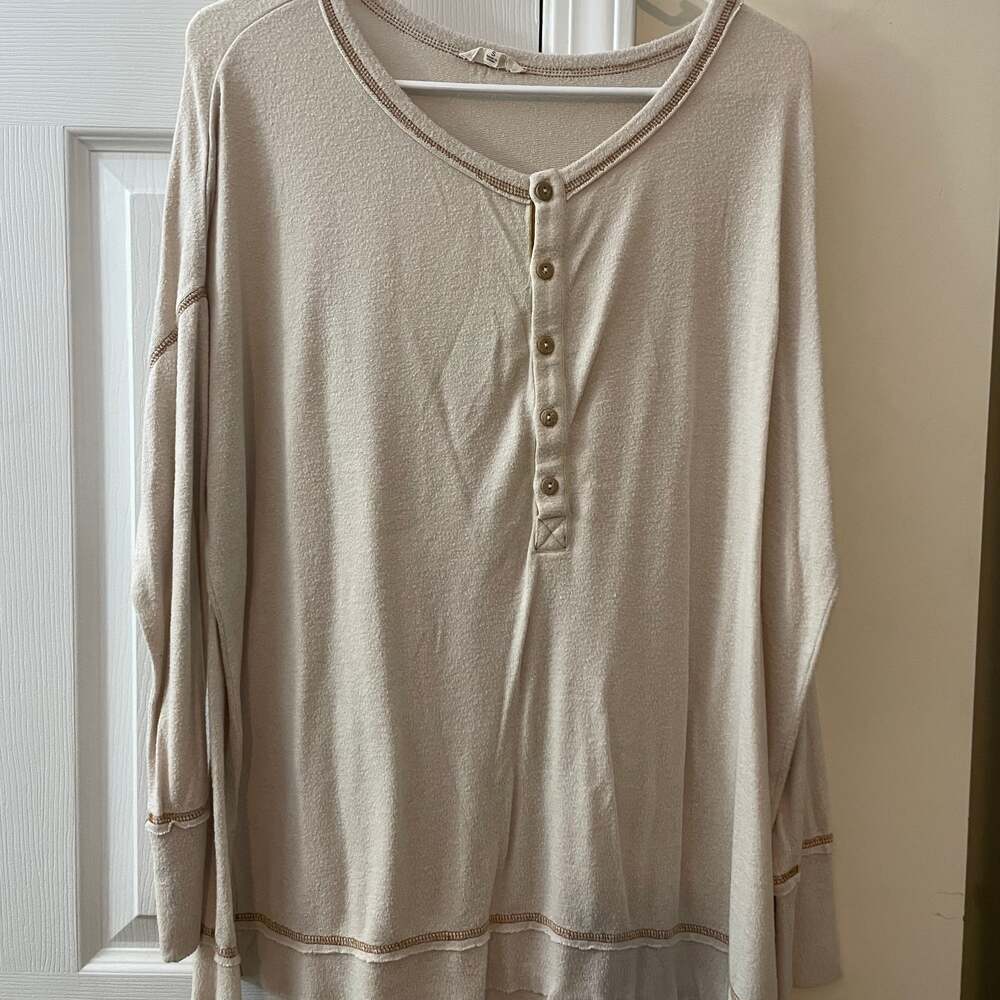 Women's Henley Tunic Top Size Small by One